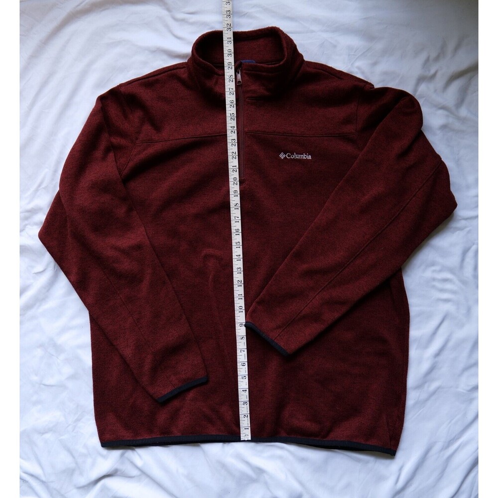 Mens XX-Large Columbia Red Sportswear Sweater Weather Fleece Half Zip Pullover